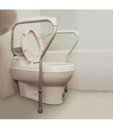 Belay frame for toilet - support