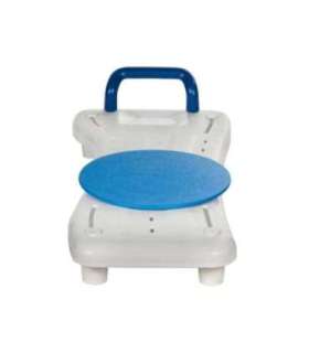 Bath bench with rotating disc