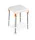 Square shower stool White - KING-STA-20