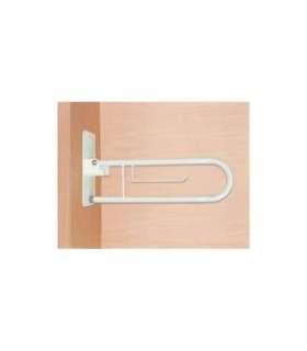 Toilet handrail, bathroom hinged handle White