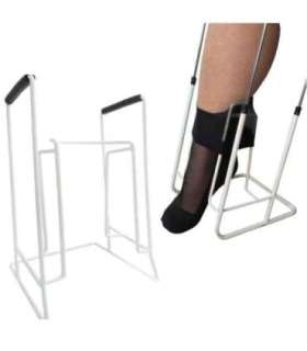 Instrument for putting on compression stockings and tights