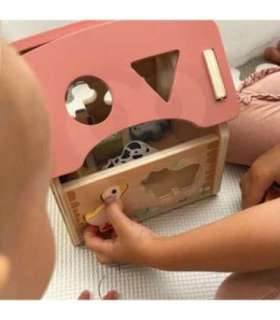 TOOKY TOY Farma Sorter Drewniany Zwierzęta Kształty