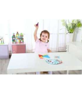 TOOKY TOY Drewniane Puzzle Tangram Układanka