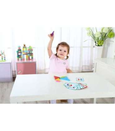 TOOKY TOY Drewniane Puzzle Tangram Układanka