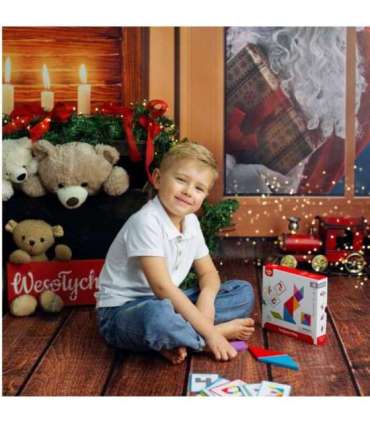 TOOKY TOY Drewniane Puzzle Tangram Układanka