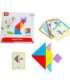 TOOKY TOY Drewniane Puzzle Tangram Układanka