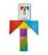 TOOKY TOY Drewniane Puzzle Tangram Układanka