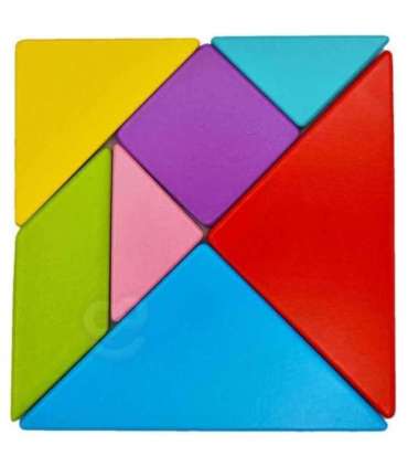 TOOKY TOY Drewniane Puzzle Tangram Układanka