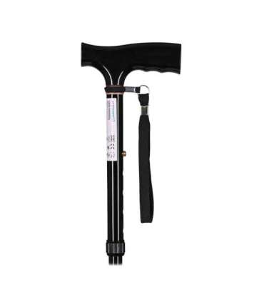 Folding walking stick ACTIONMED black
