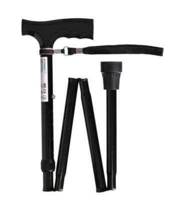 Folding walking stick ACTIONMED black