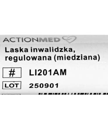 Adjustable walking stick ACTIONMED copper