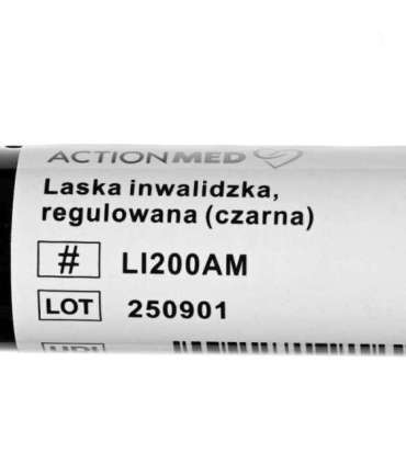 Adjustable walking stick ACTIONMED black