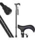 Adjustable walking stick ACTIONMED black