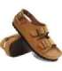 Comfortable Scholl AIR BAG BACK STRAP sandals, brown, size 44