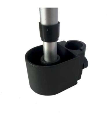 Holder for crutches wheelchair-mounted