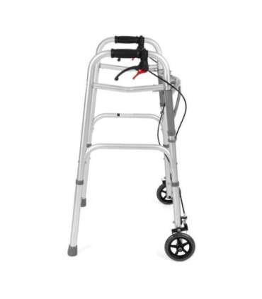 Four-wheeled wheelchair with brakes TIMAGO JMC-C 3223 Silver