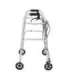 Four-wheeled wheelchair with brakes TIMAGO JMC-C 3223 Silver
