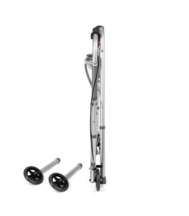 Four-wheeled wheelchair with brakes TIMAGO JMC-C 3223 Silver