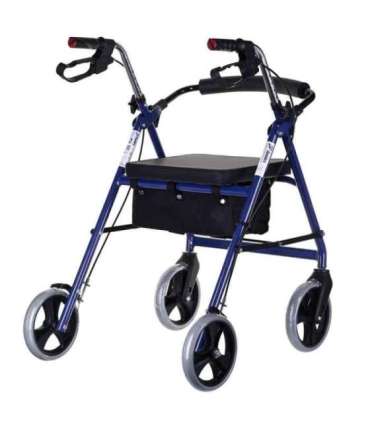 Four-wheel rehabilitation stand