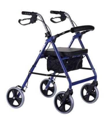 Four-wheel rehabilitation stand