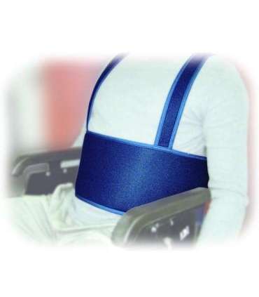 Secuback wheelchair stabiliser belt with abdominal attachment (type 2)