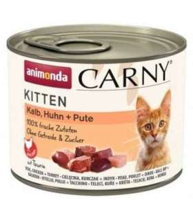 ANIMONDA Carny Kitten Veal, chicken, turkey - wet cat food - 200g