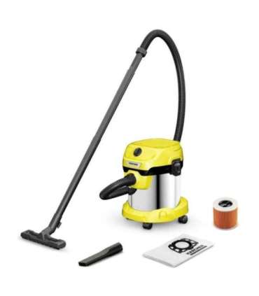 Vacuum Cleaner|KARCHER|Suction power 220 AW|Input power 1000 W|Dust capacity 15 L|Drum vacuum|Cleaning type Dry&wet|Dust cont