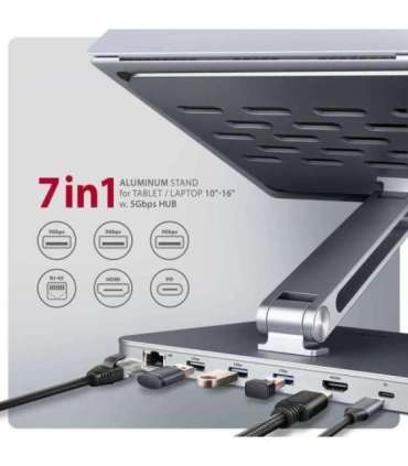 NB ACC STAND 10-16" + I/O HUB/7IN1 HMC-STND AXAGON