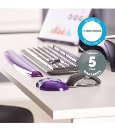 MOUSE PAD WRIST SUPPORT/PURPLE 91477-72 FELLOWES