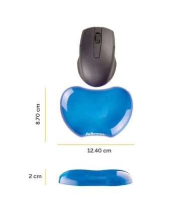 MOUSE PAD WRIST SUPPORT/BLUE 91177-72 FELLOWES