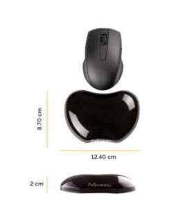 MOUSE PAD WRIST SUPPORT/BLACK 9112301 FELLOWES