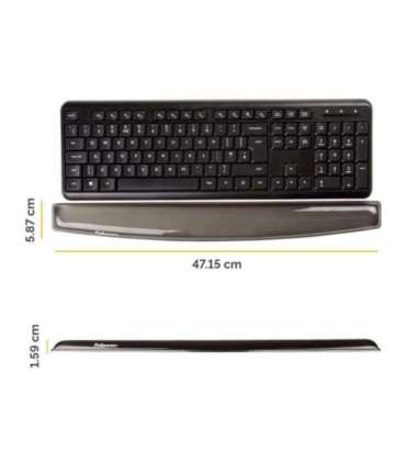 KEYBOARD ACC WRIST SUPPORT/CRYSTALS GEL 9112201 FELLOWES