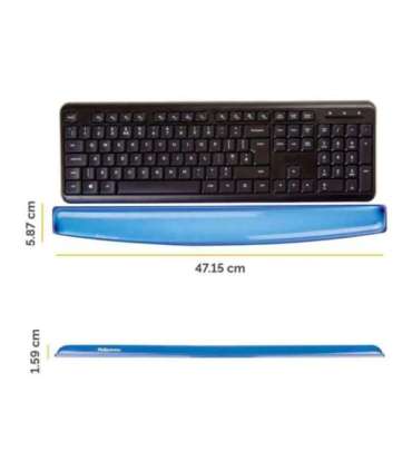 KEYBOARD ACC WRIST SUPPORT/BLUE 9113709 FELLOWES