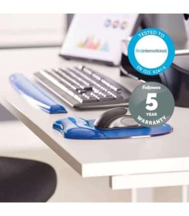 KEYBOARD ACC WRIST SUPPORT/BLUE 9113709 FELLOWES