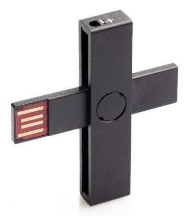 +ID Smart Card Reader black, BLISTER