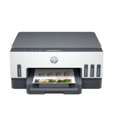 HP Smart Tank 720 AIO All-in-One Printer - A4 Color Ink, Print/Copy/Scan, Auto-Duplex, WiFi, 15ppm, 400-800 pages per month