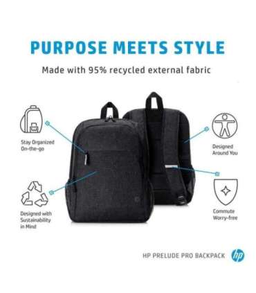 HP Prelude Pro Recycled 15.6 Backpack - Dark Grey