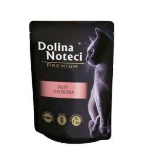 Dolina Noteci Premium salmon fillet with sauce - wet cat food - 85 g