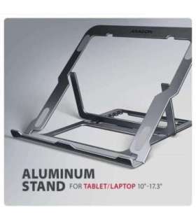 NB ACC STAND 10"-17.3"/ALUMINUM GREY STND-LAG AXAGON