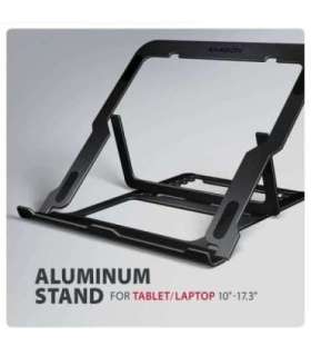 NB ACC STAND 10"-17.3"/ALUMINUM BLACK STND-LAB AXAGON