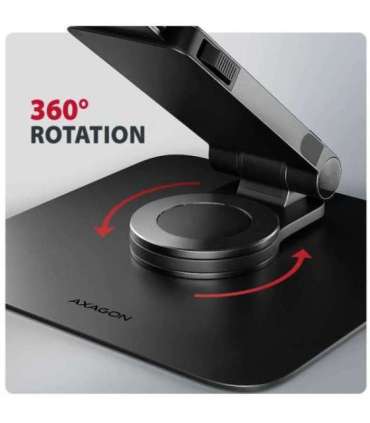 NB ACC STAND 10-17" ROTATING/ALUMINUM STND-LRB AXAGON