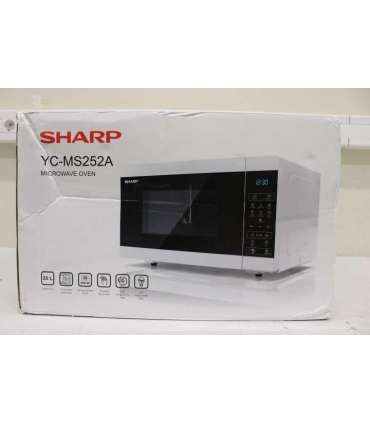 SALE OUT. Sharp YC-MG252AE-W Microwave Oven with Grill, 25 L capacity, White SALE OUT. Sharp Microwave Oven with Grill