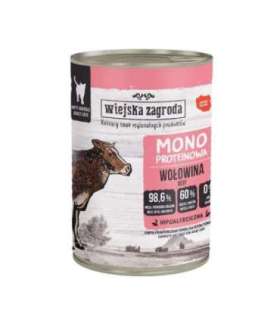 WIEJSKA ZAGRODA Monoprotein beef - wet cat food - 400g
