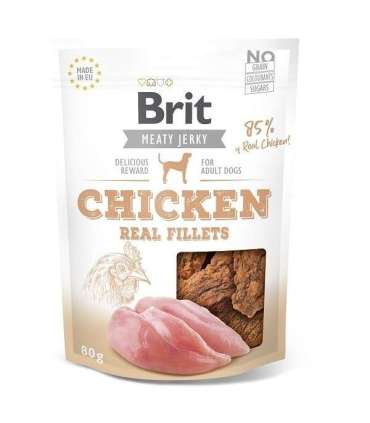 BRIT Meaty Jerky Chicken Fillets - dog treat - 80 g