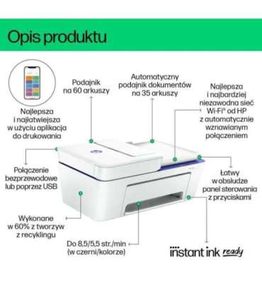 HP DeskJet 4230e Wireless All-in-One Color Printer, Instant Ink Copier, Scanner