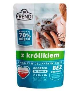 FRENDI Pieces in sauce with rabbit - wet cat food - 100 g