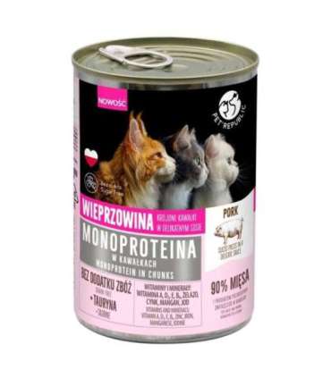 PET REPUBLIC Monoprotein Pork in sauce - wet cat food - 400g