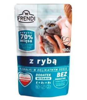 FRENDI Pieces in sauce with fish - wet cat food - 100 g