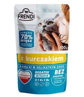 FRENDI Pieces in sauce with chicken - wet cat food - 100 g