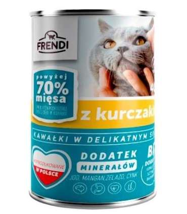 FRENDI with Chicken chunks in delicate sauce - wet cat food - 400g